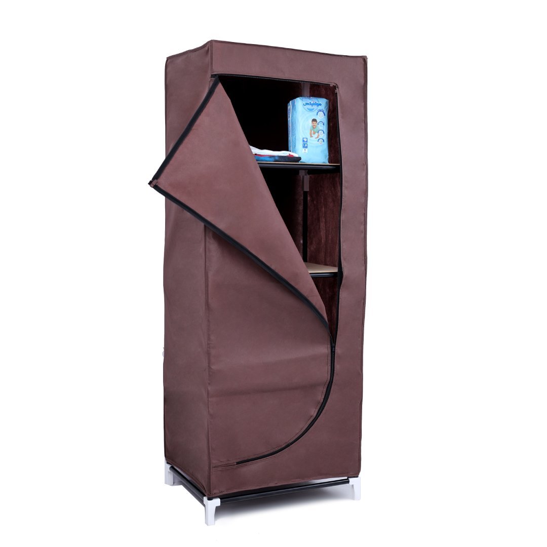 Foldable Non-Woven Fabric Cover Size 39x50x135 cm With Four Shelves