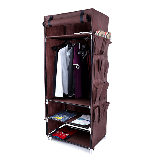 Foldable Non-Woven Fabric Cover Size 75x50x180 cm With Four Shelves