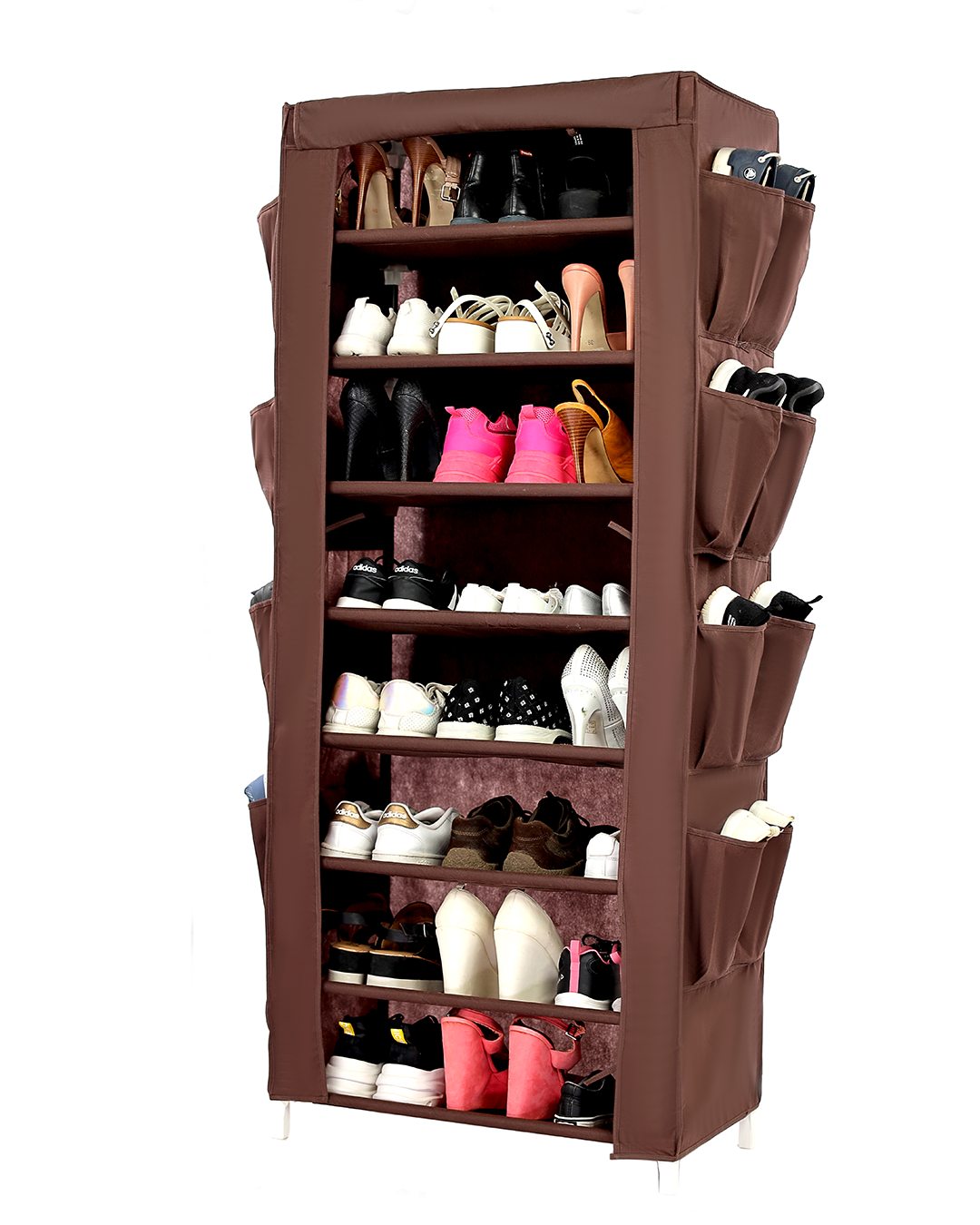 Brown Durable & Spacious Shoe Rack – Easy Assembly and Dust Protection –  Lel-Beit
